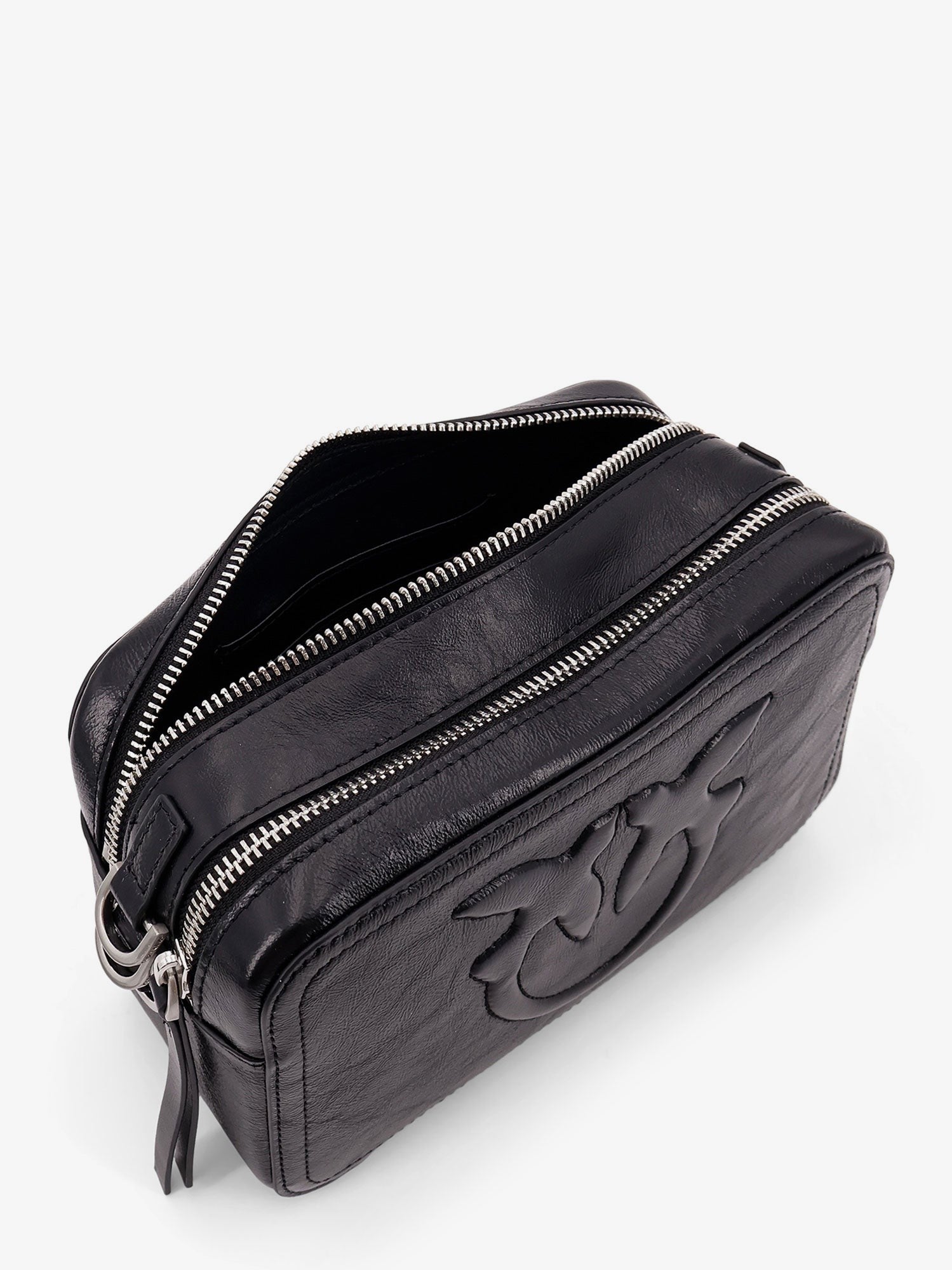 Pinko Carrie leather shoulder bag