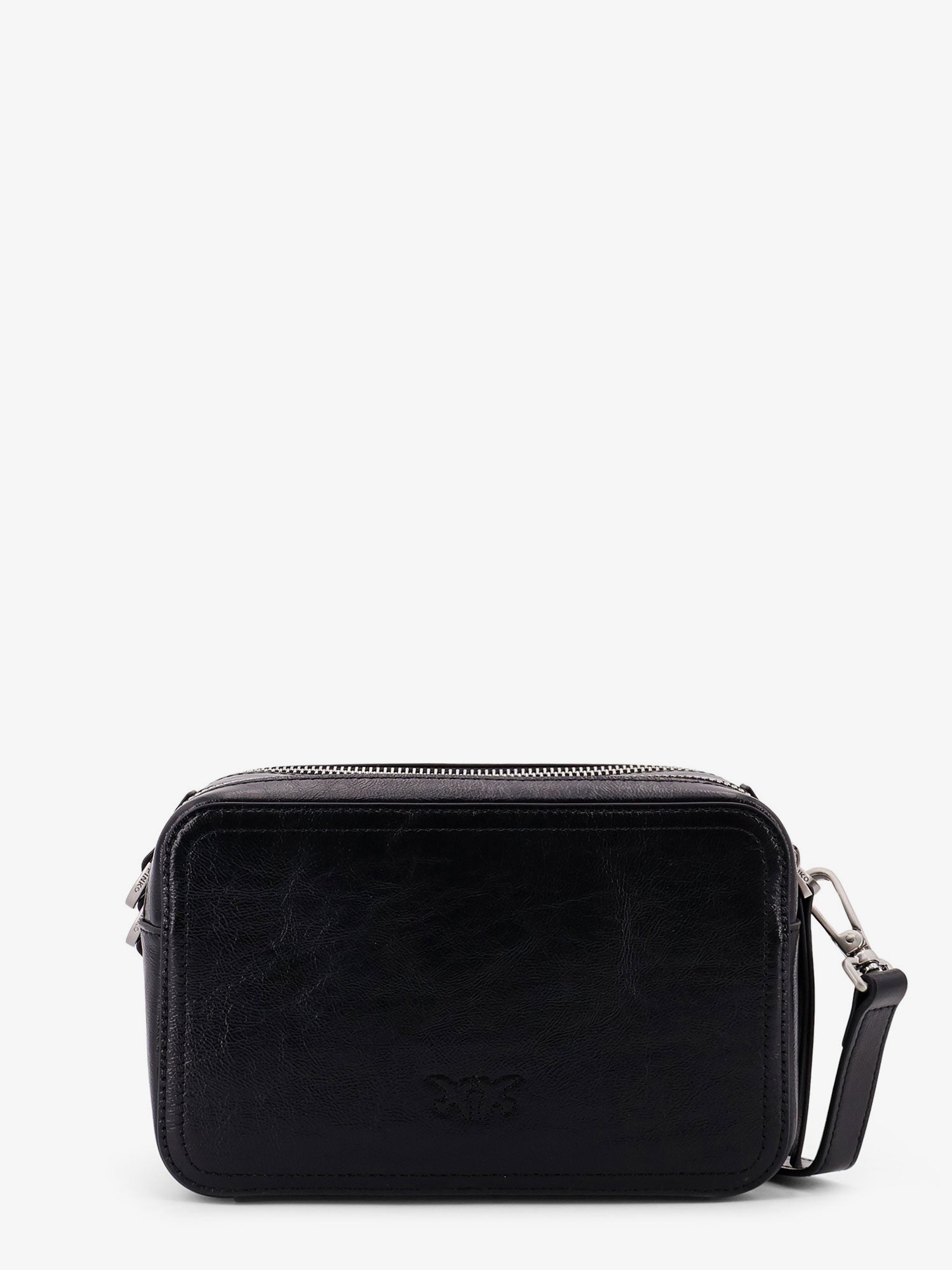 Pinko Carrie leather shoulder bag