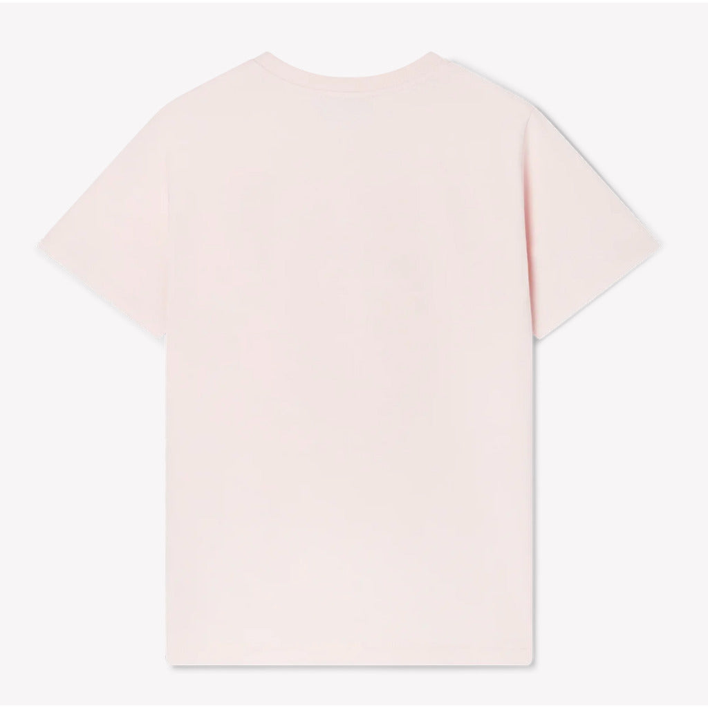 Back view of the Casablanca 'La Joueuse' pink short sleeve t-shirt