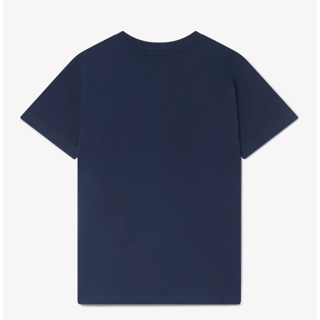 Navy blue Casablanca La Medaille organic cotton t-shirt back view