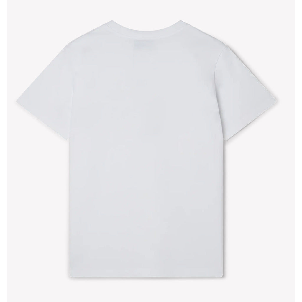 Back view of the Casablanca 'Playful Stripes' Sport white short sleeve t-shirt

