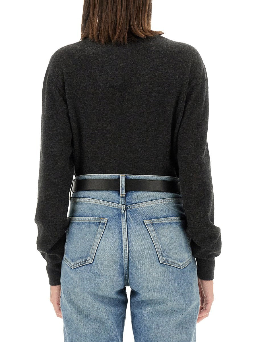 Saint Laurent JERSEY DE CACHEMIR Y SEDA