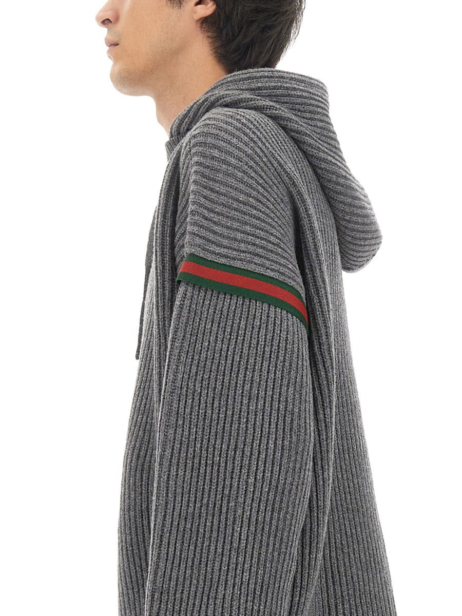 Gucci SWETER Z KASZMIRU I WEŁNY