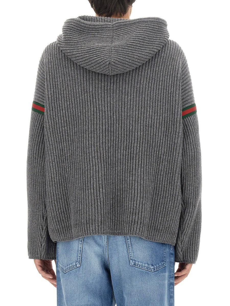 Gucci SWETER Z KASZMIRU I WEŁNY