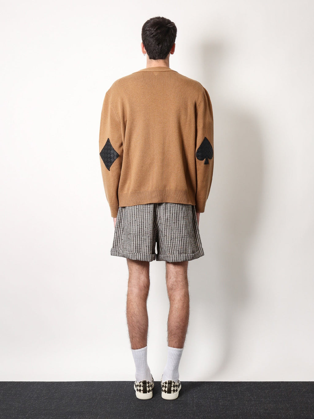 Bottega Veneta Cashmere cardigan with intrecciato iconic motif leather details
