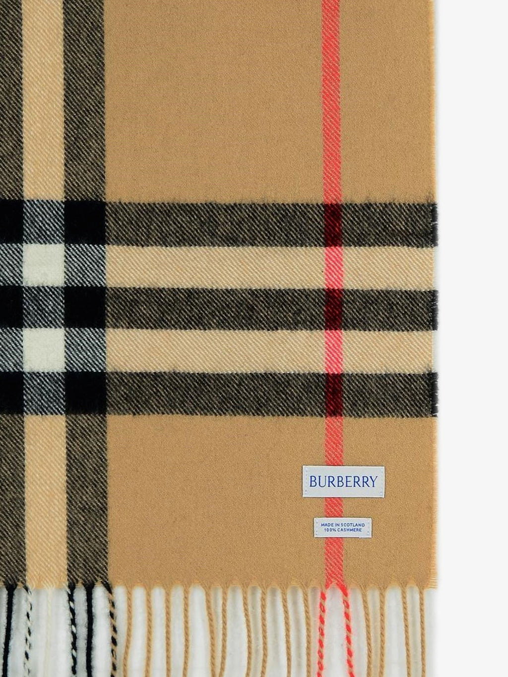 وشاح Burberry كشمير بنقشة Giant Check