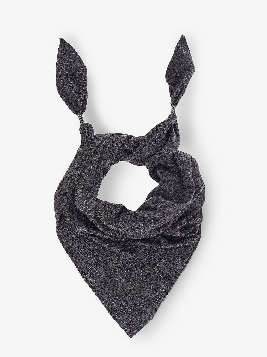 Brunello Cucinelli Cashmere scarf with Monili detail