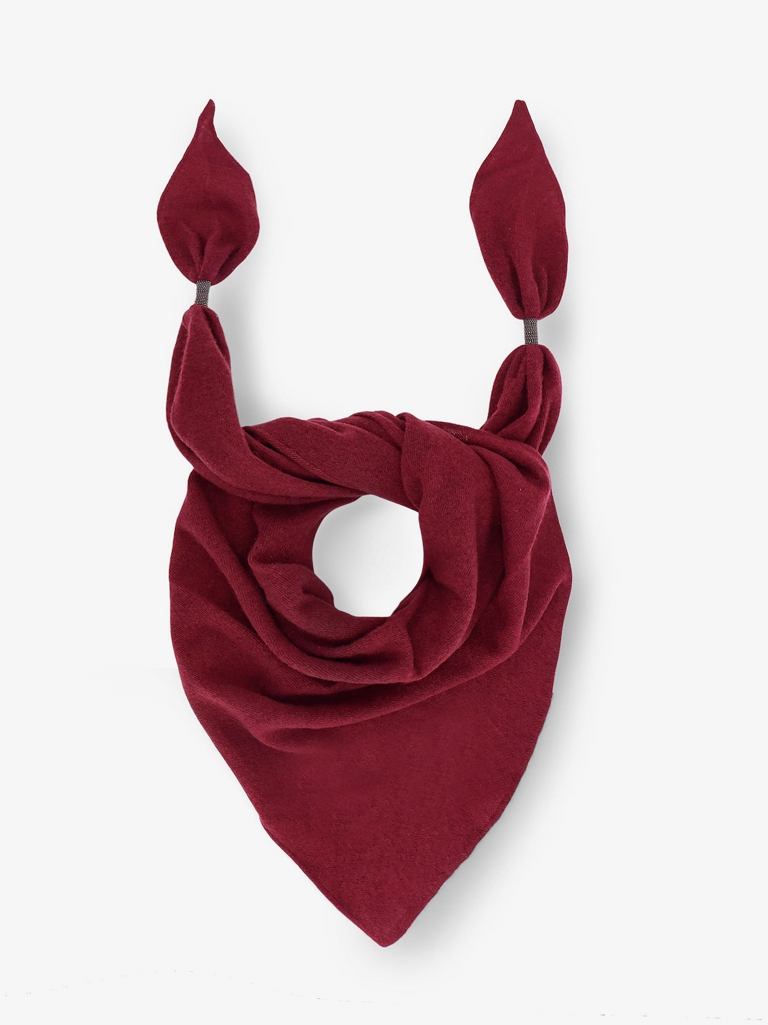 Brunello Cucinelli Cashmere scarf with Monili detail