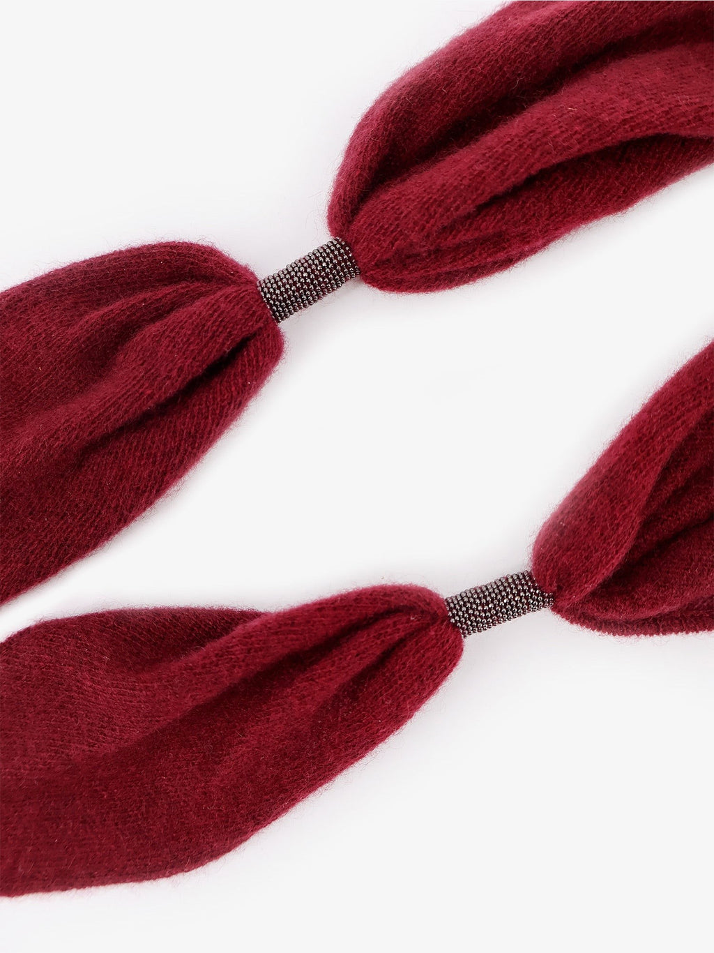Brunello Cucinelli Cashmere scarf with Monili detail