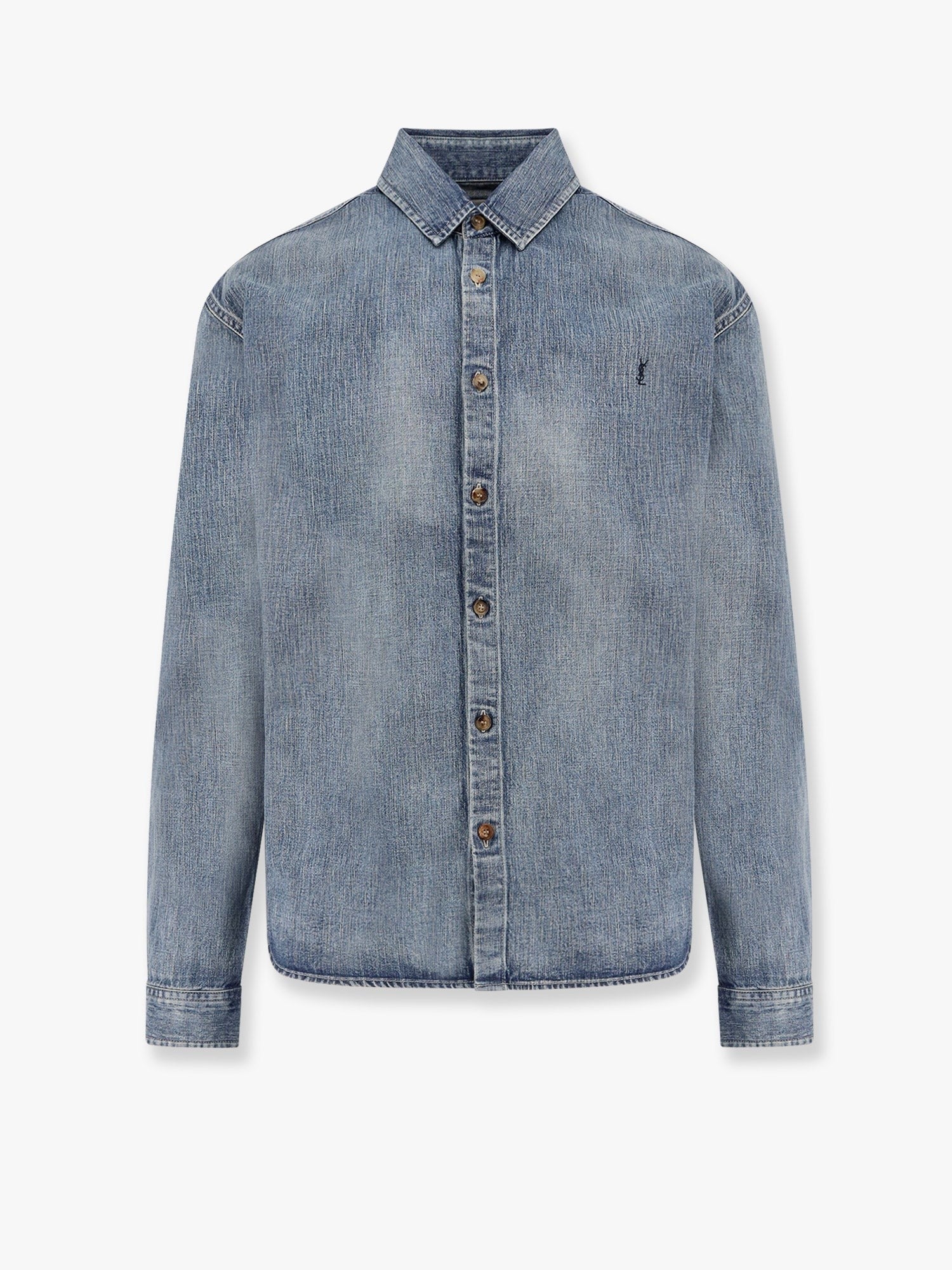 Saint Laurent Cassandre denim shirt