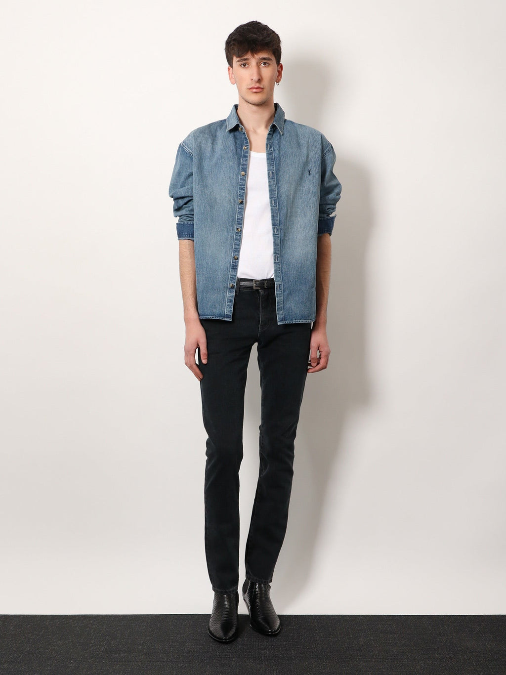 Saint Laurent Cassandre denim shirt
