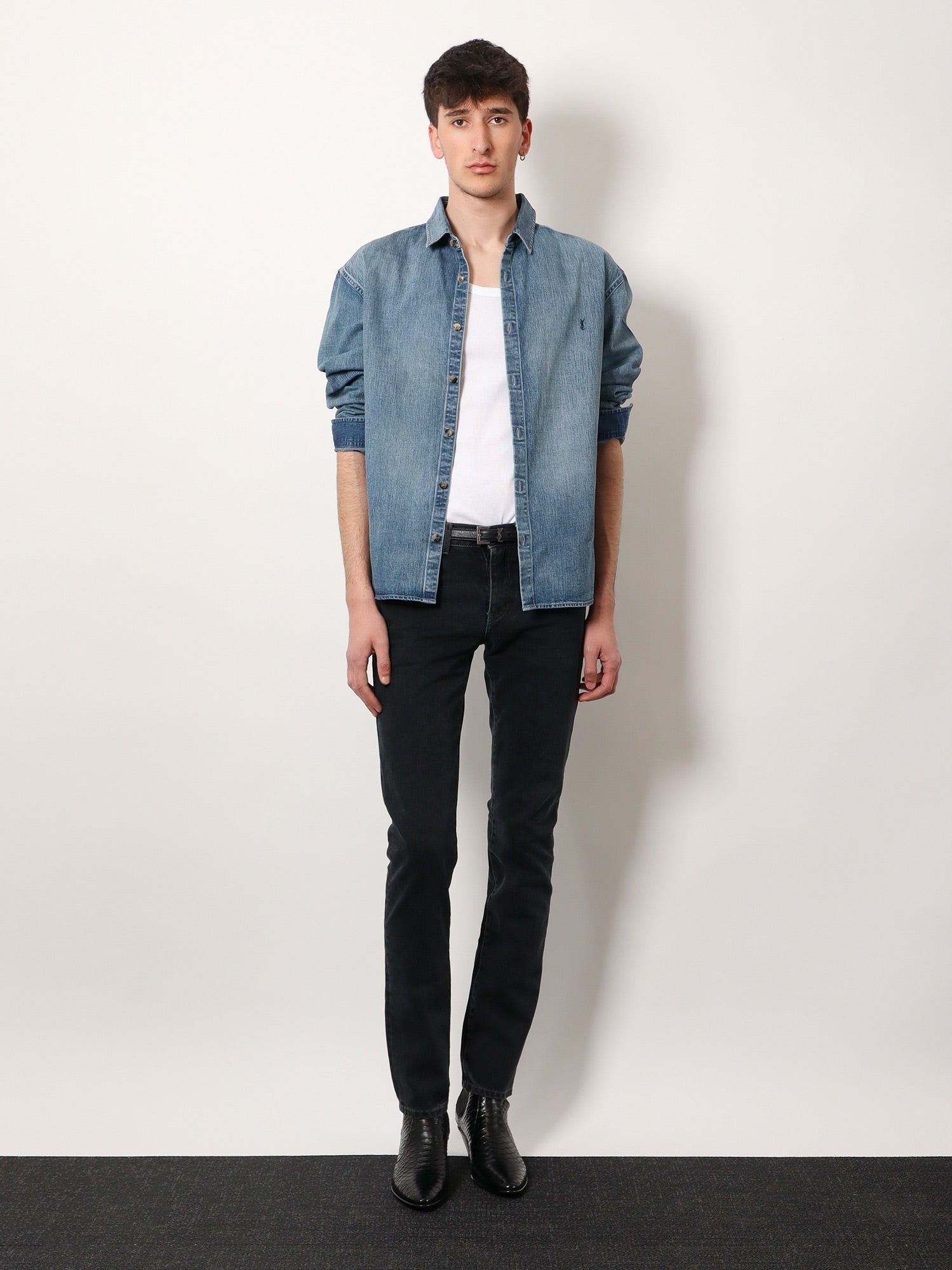 Saint Laurent Cassandre denim shirt