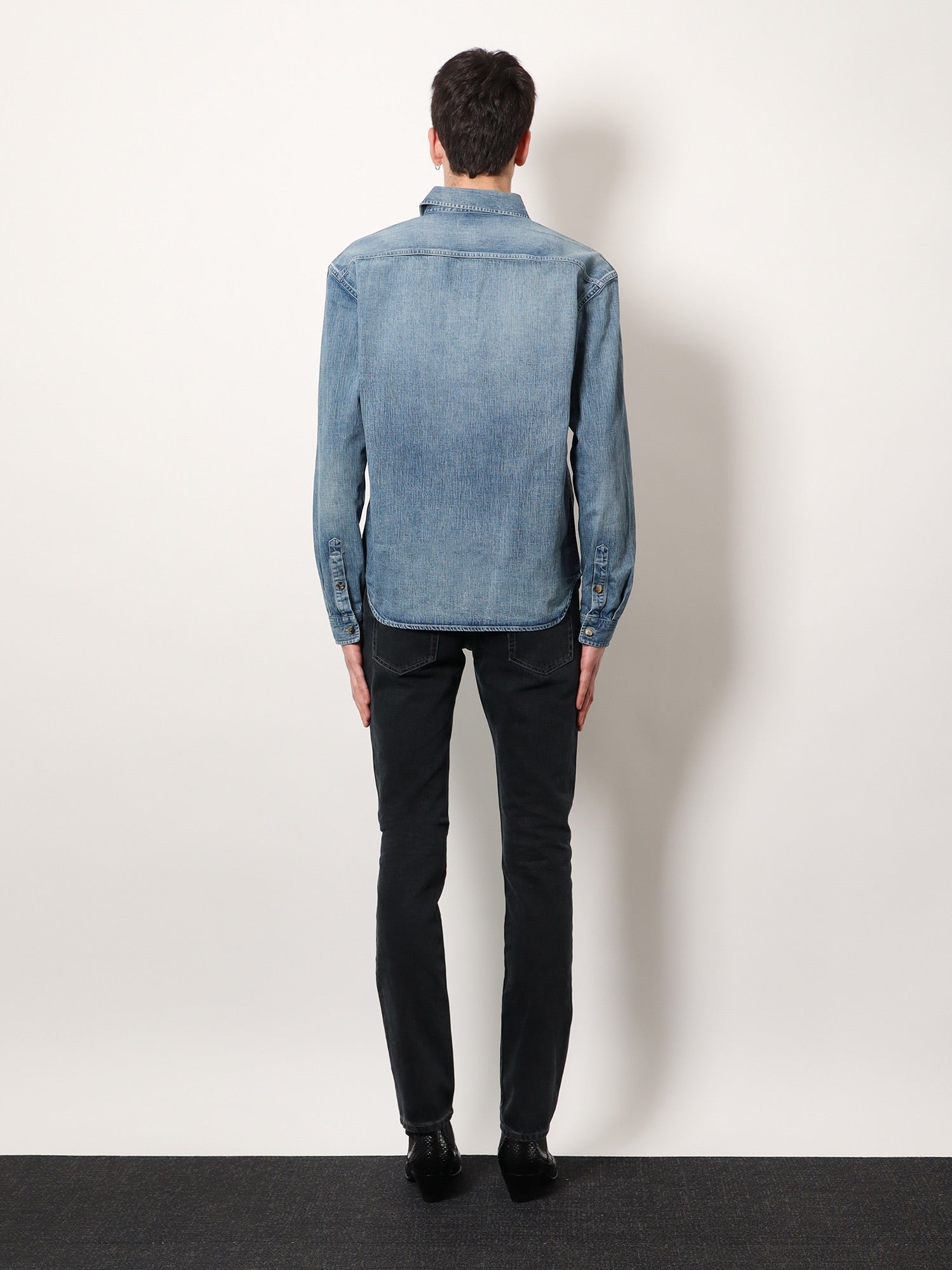 Saint Laurent Cassandre denim shirt