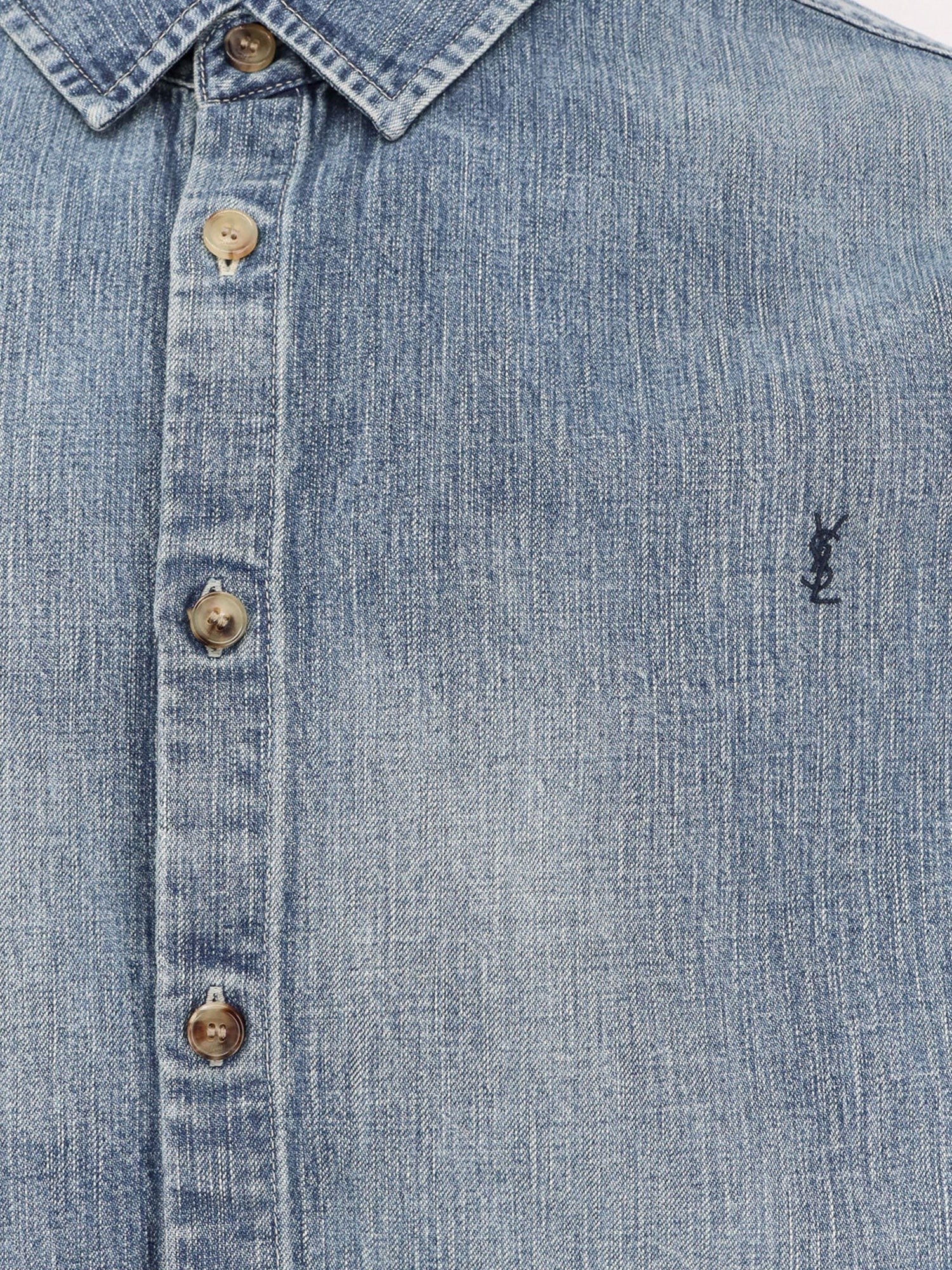 Saint Laurent Cassandre denim shirt