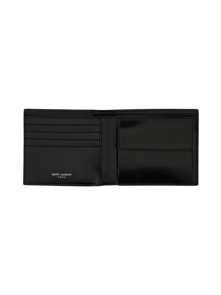 Saint Laurent "CASSANDRE EAST/WEST" PORTEFEUILLE EN CUIR