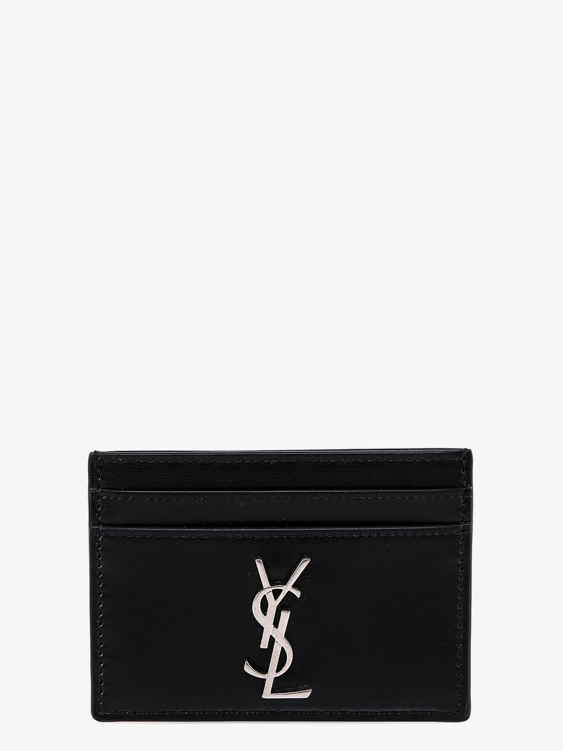 Saint Laurent Cassandre leather card holder