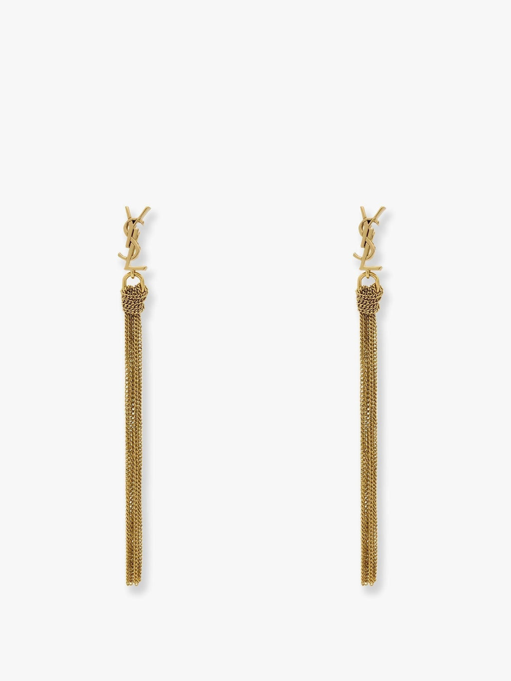 Saint Laurent Cassandre metal earrings