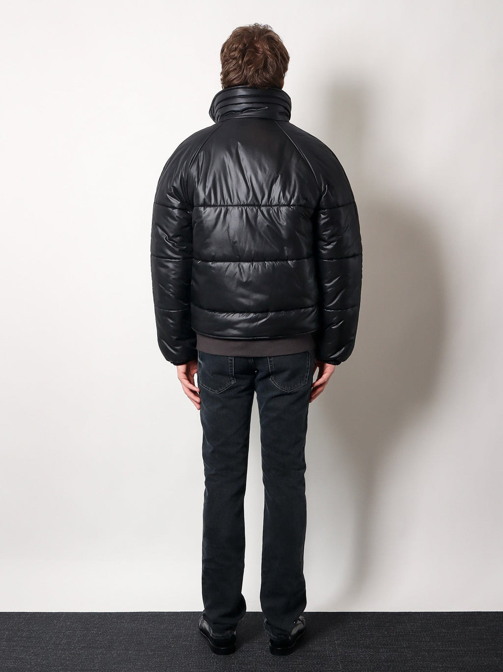 Saint Laurent Cassandre jachetă căptușită și matlasată din nailon