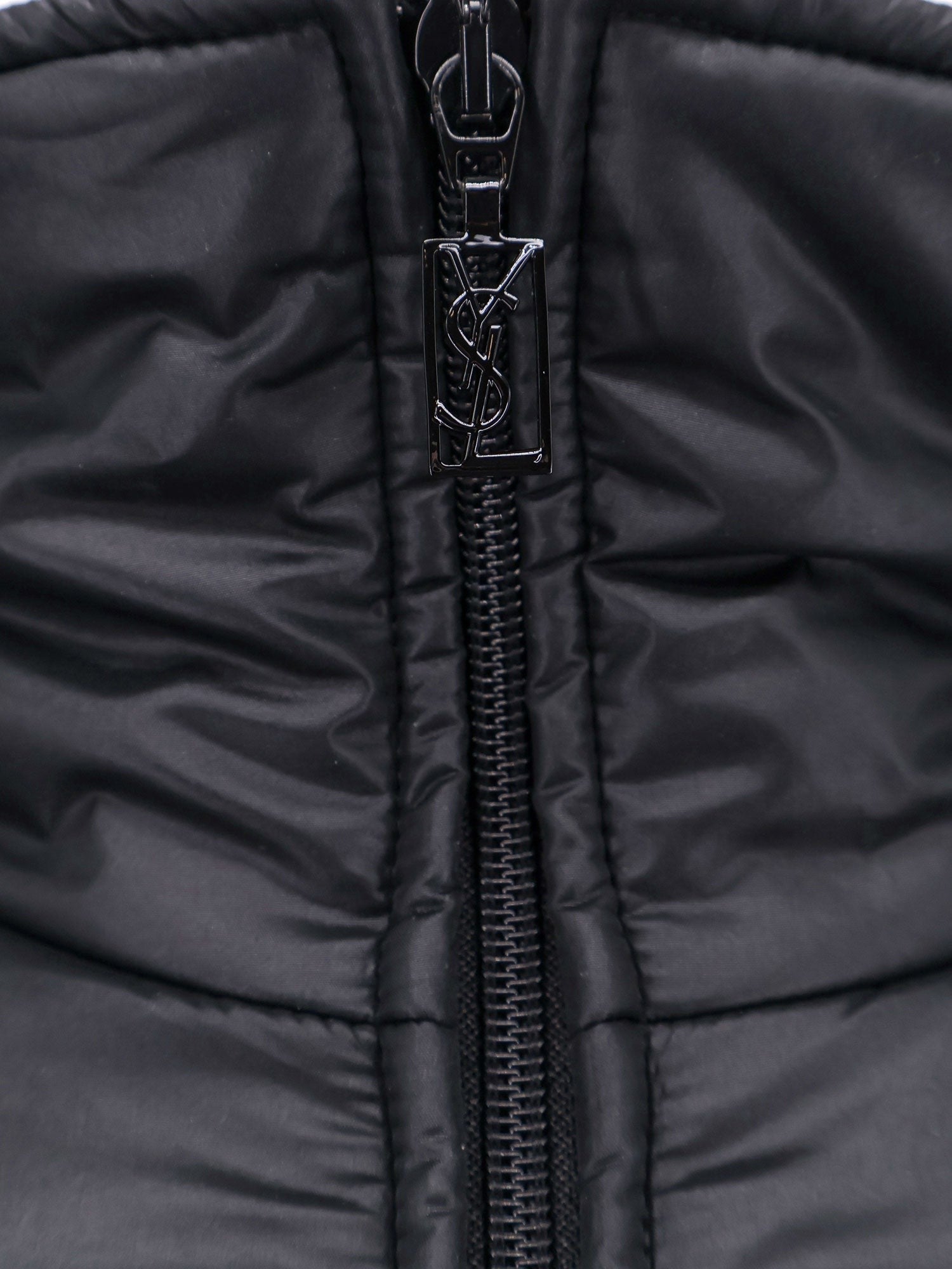 Saint Laurent Cassandre jachetă căptușită și matlasată din nailon