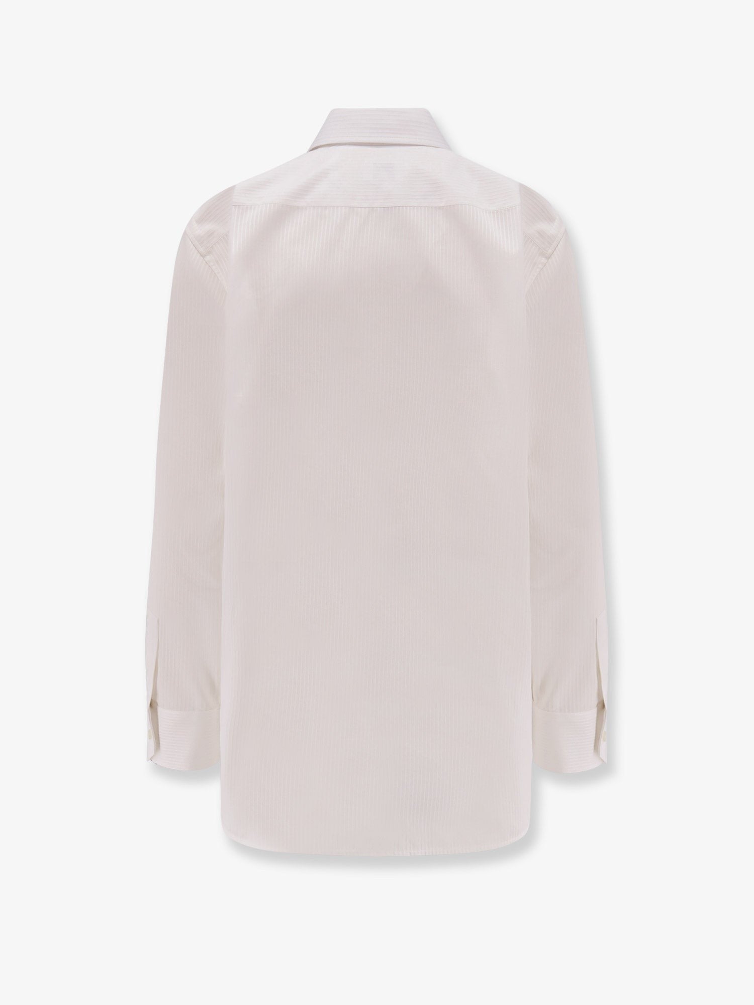 Saint Laurent Certified cotton shirt with Cassandre embroidery