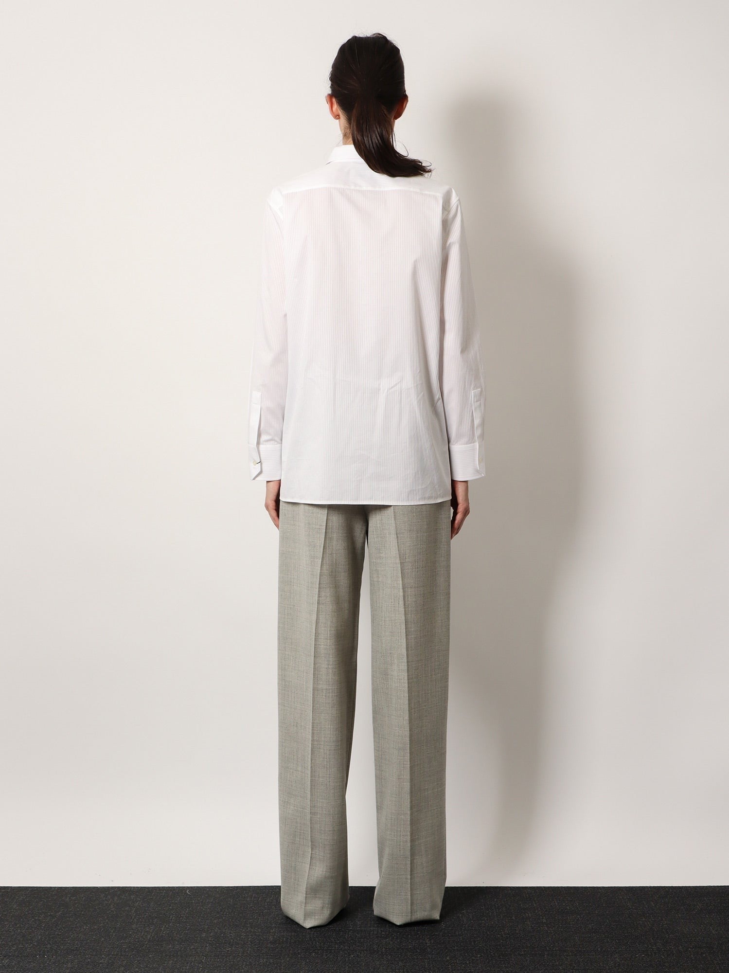 Saint Laurent Certified cotton shirt with Cassandre embroidery