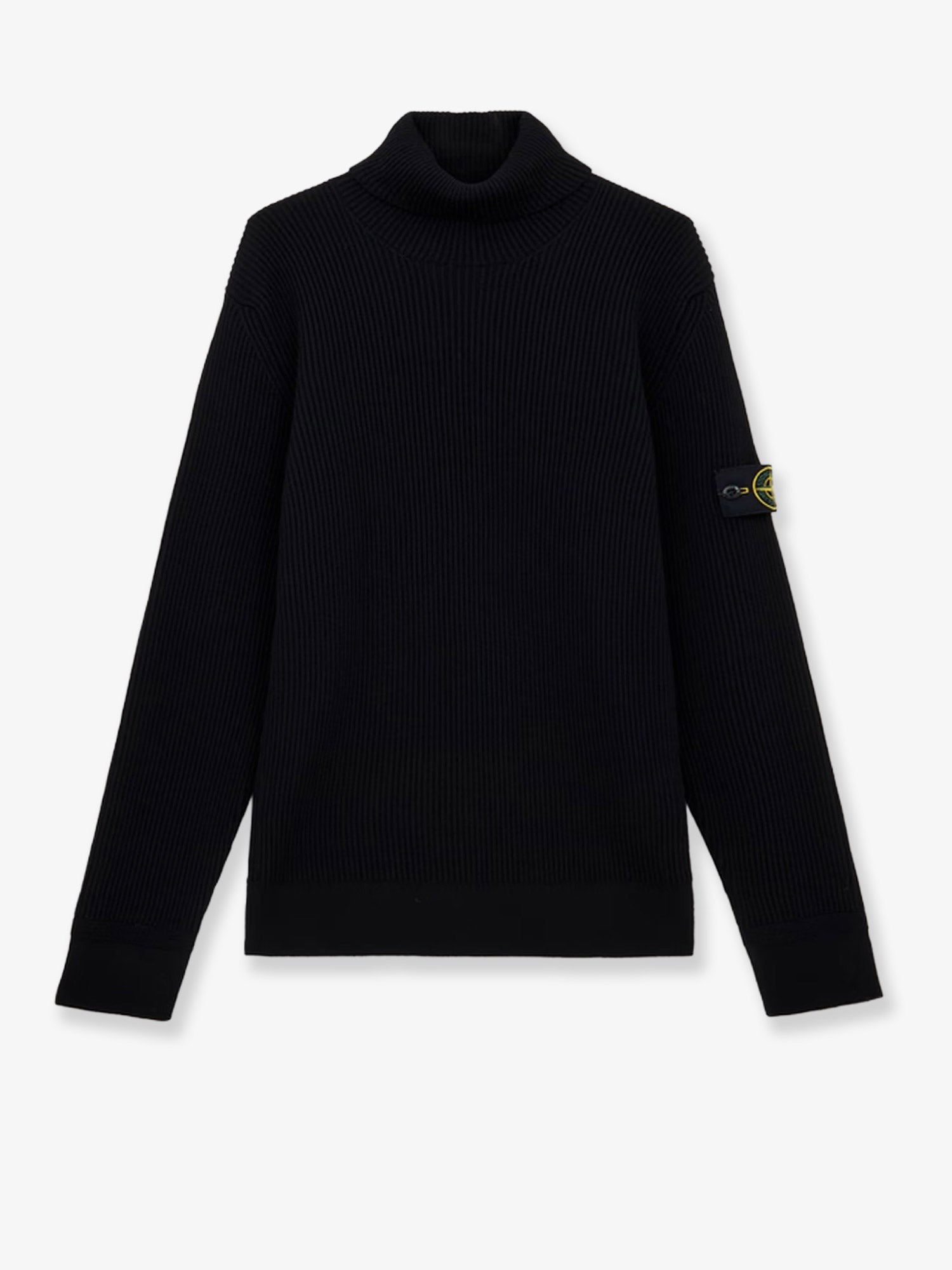 Stone Island Certified virgin wool turtleneck sweater