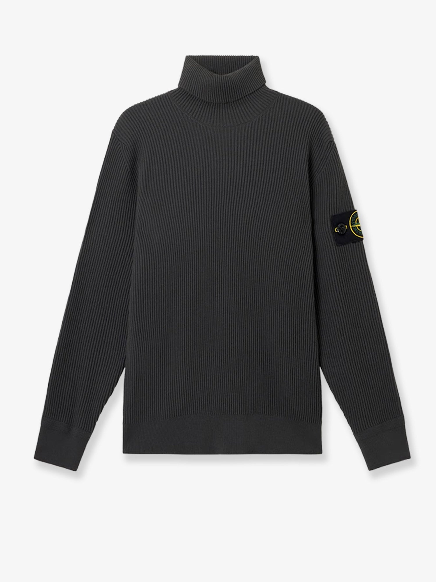 Stone Island Certified virgin wool turtleneck sweater