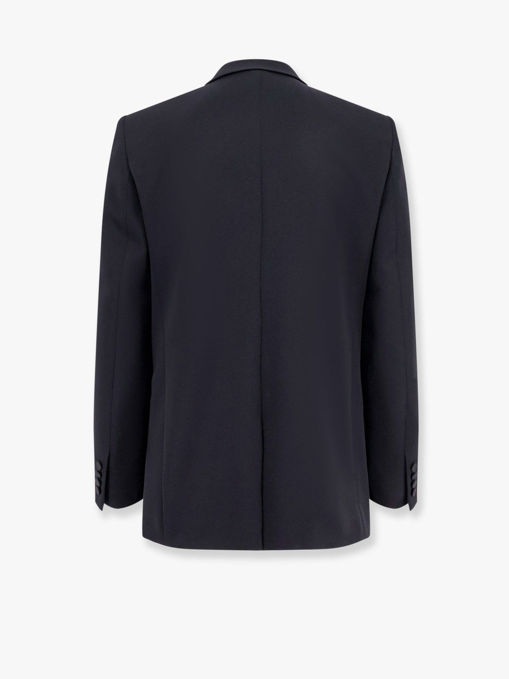 Saint Laurent Certified wool blazer with satin lapel