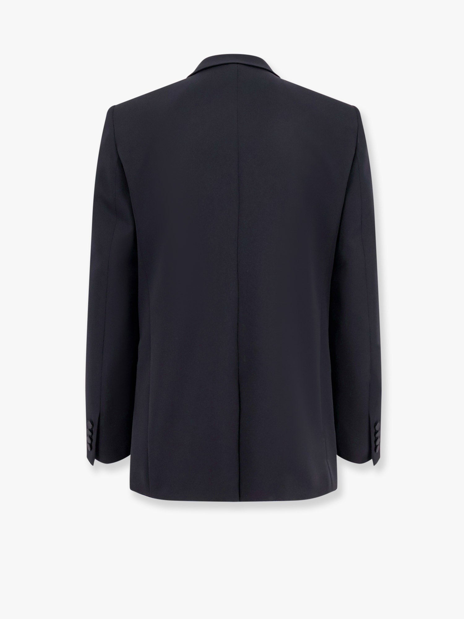 Saint Laurent Certified wool blazer with satin lapel