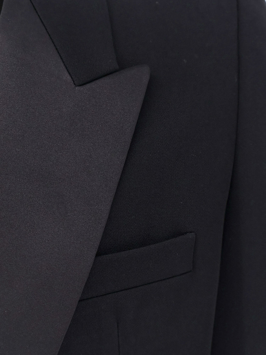 Saint Laurent Certified wool blazer with satin lapel