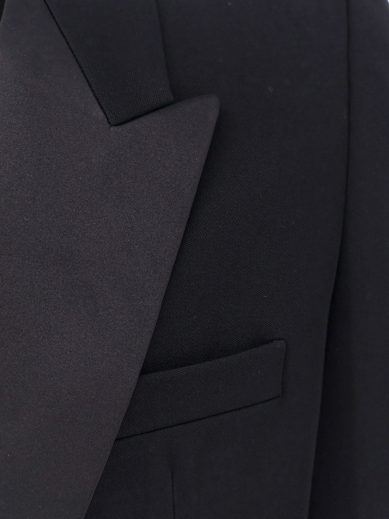 Saint Laurent Certified wool blazer with satin lapel