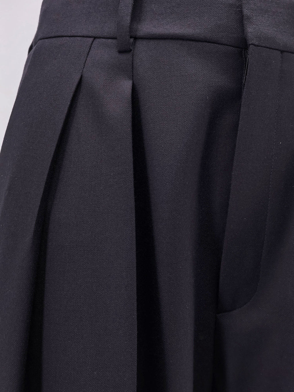 Saint Laurent Certified wool trousers with wide leg