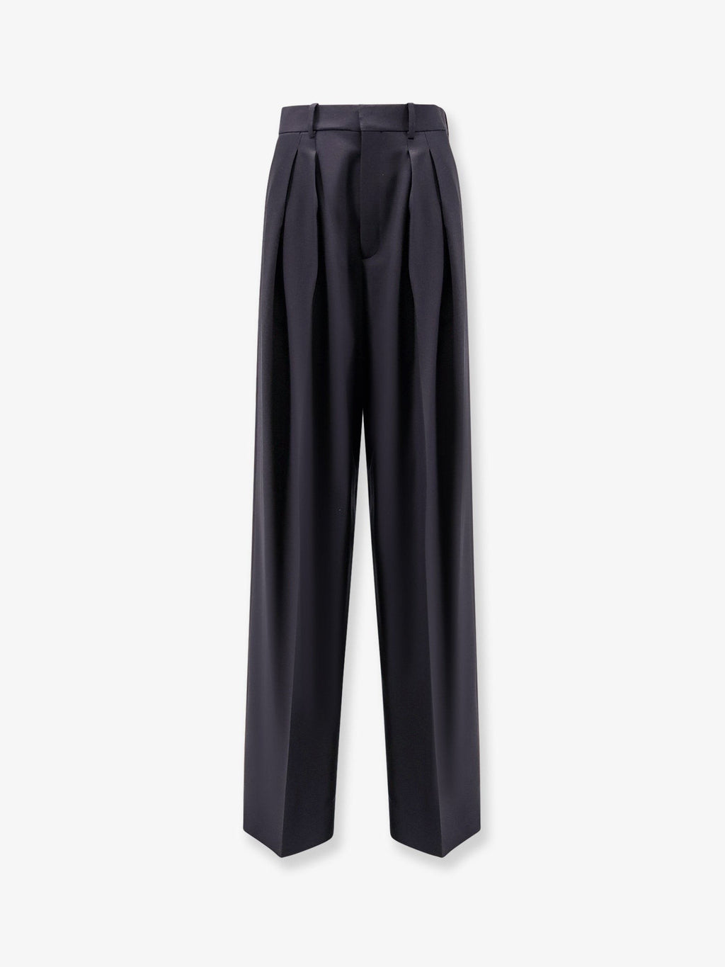 Saint Laurent Certified wool trousers with wide leg