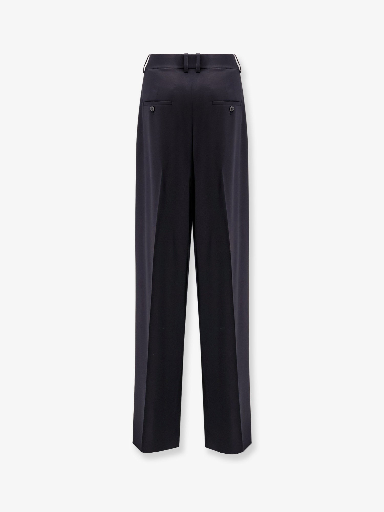Saint Laurent Certified wool trousers with wide leg