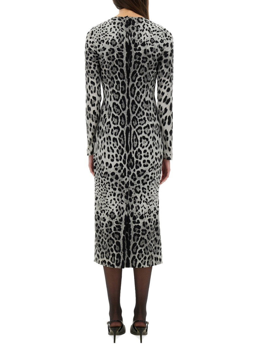 Dolce & Gabbana CHARMEUSE SHEATH LONGUETTE DRESS