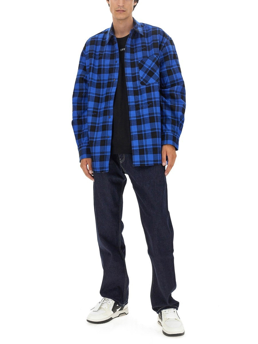 Off-White CHECK PRINT SHIRT
