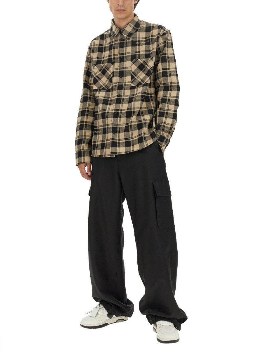 Off-White CHECK PRINT SHIRT