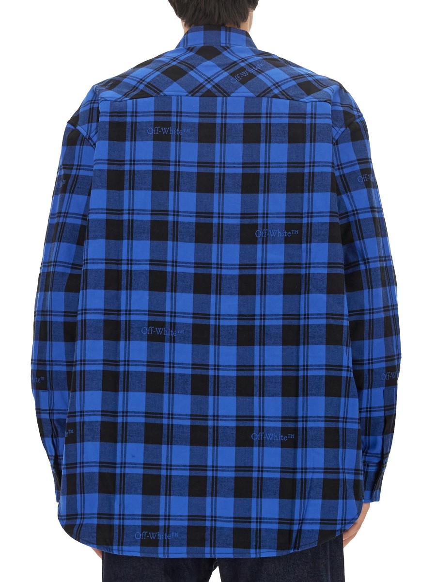 Off-White CHECK PRINT SHIRT