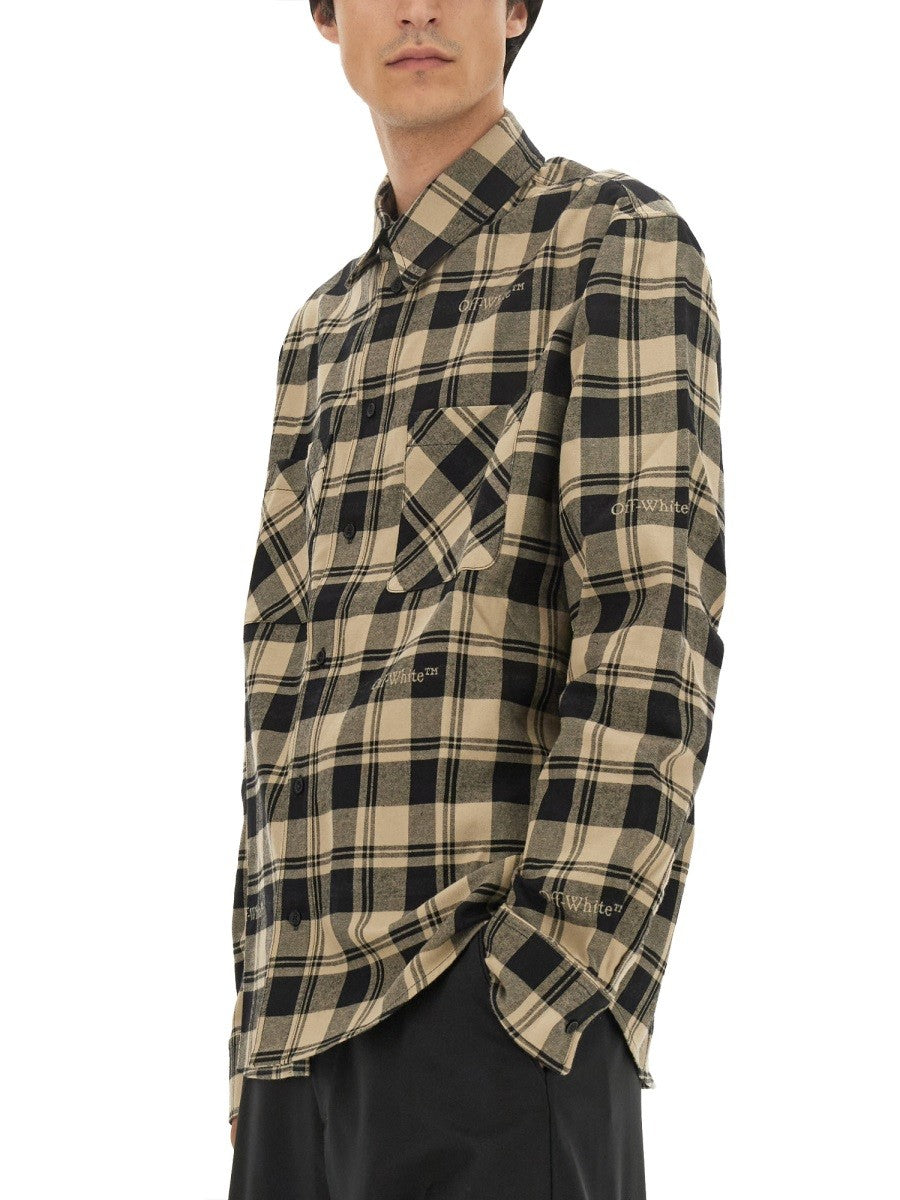 Off-White CHECK PRINT SHIRT