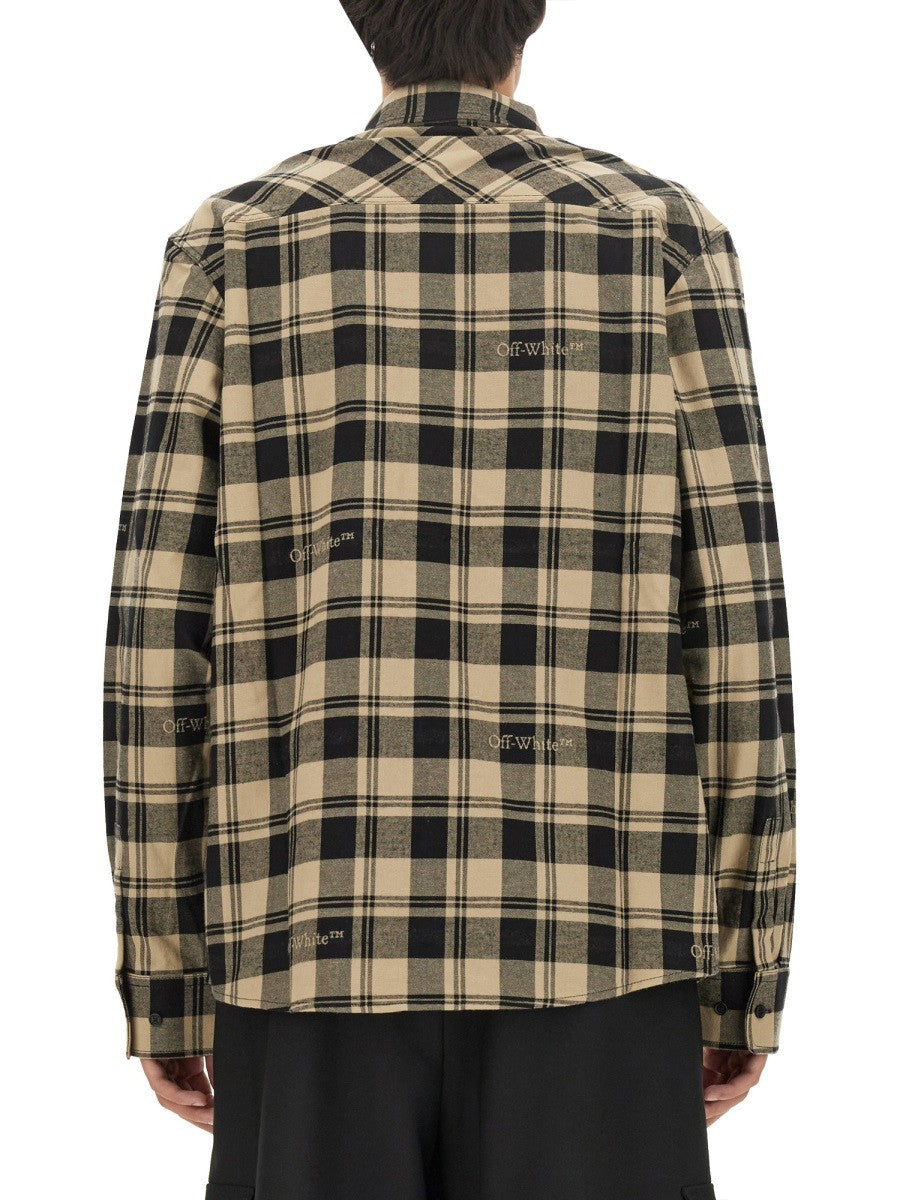 Off-White CHECK PRINT SHIRT