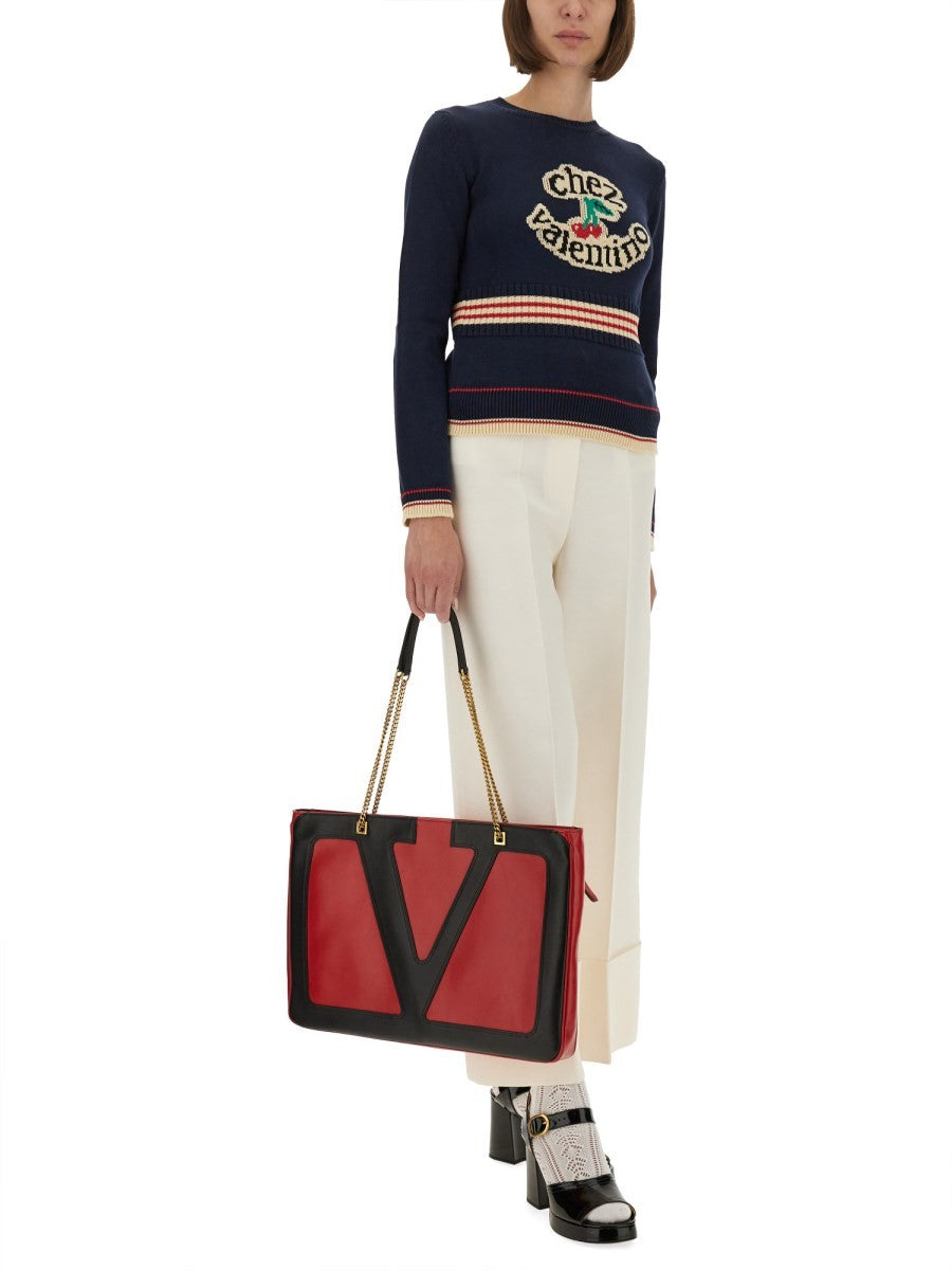 Valentino "CHEZ VALENTINO" COTTON SWEATER