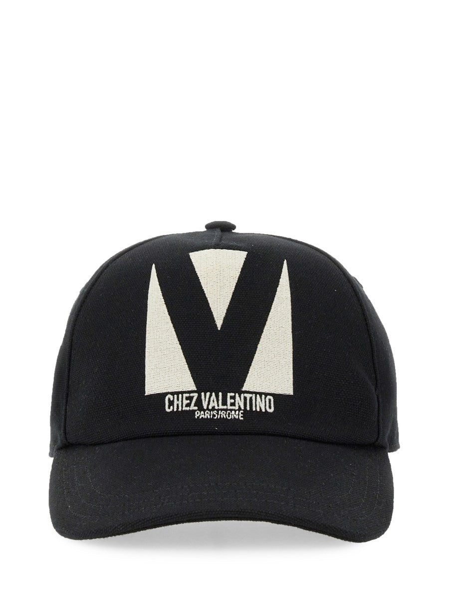 Valentino Garavani "CHEZ VALENTINO" CASQUETTE DE BASEBALL BRODÉE