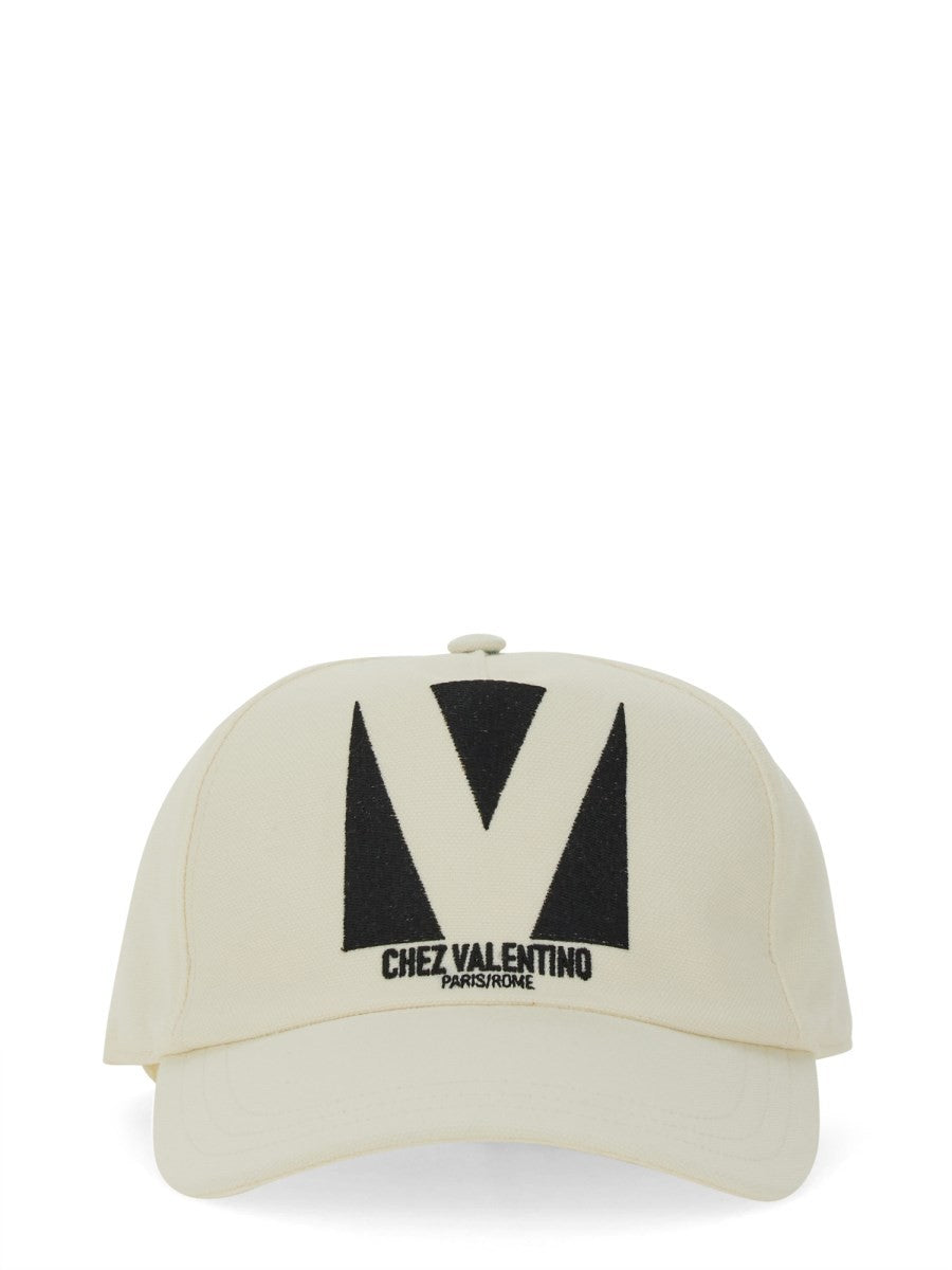Valentino Garavani "CHEZ VALENTINO" CASQUETTE DE BASEBALL BRODÉE