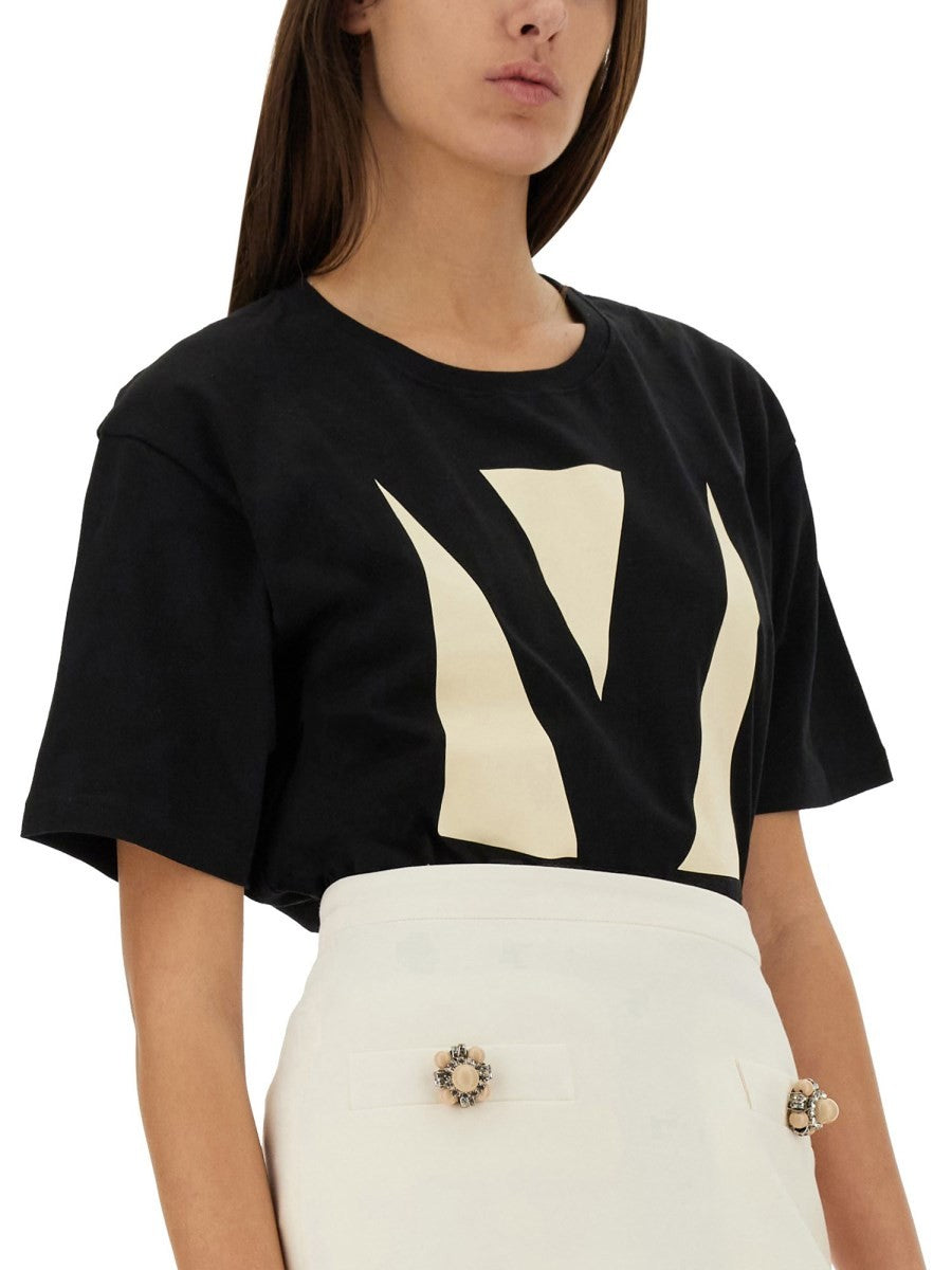 Valentino "CHEZ VALENTINO" PRINT T-SHIRT