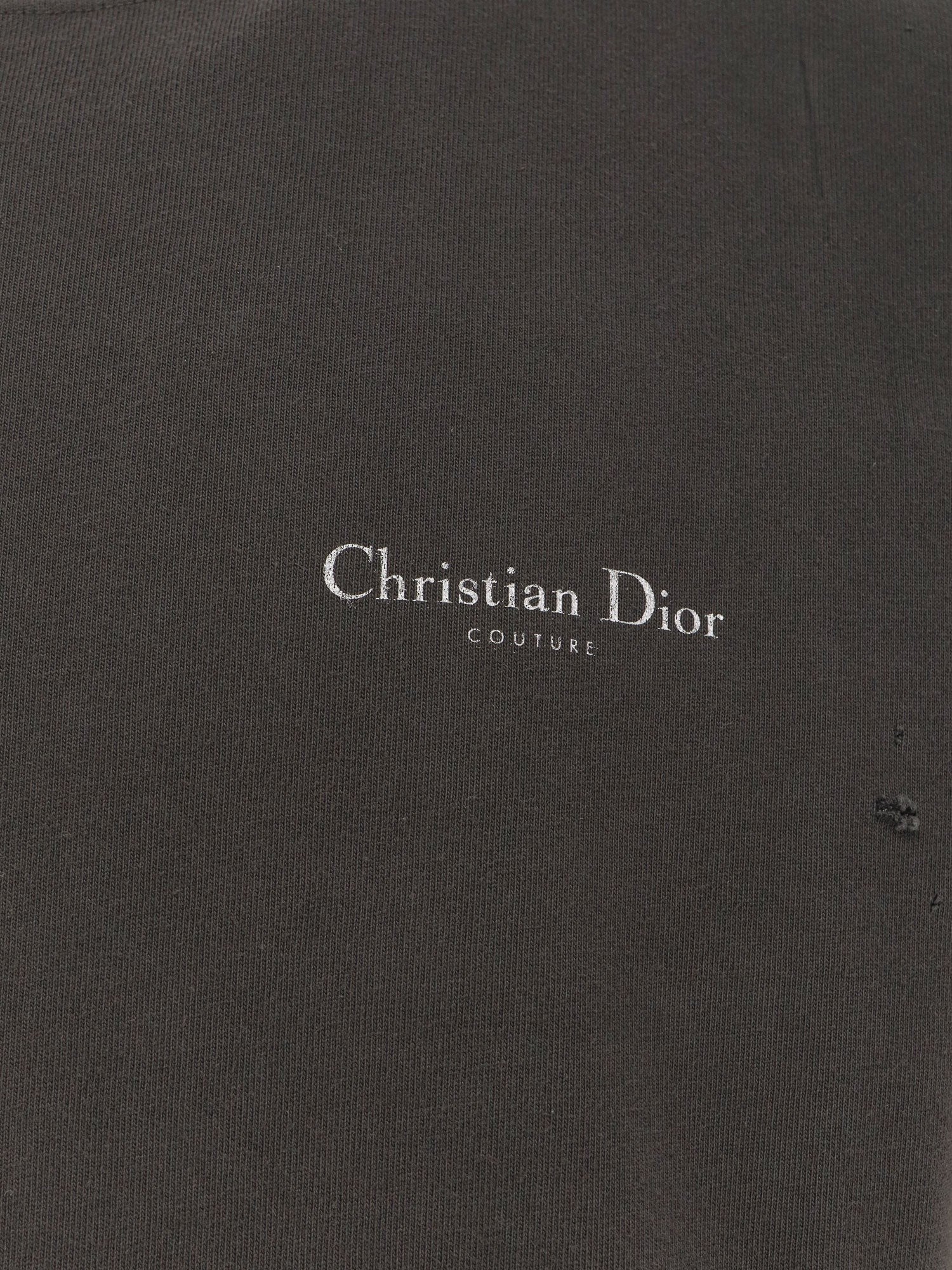 Dior Christian Dior Couture bavlněné tričko s potiskem konvalinky