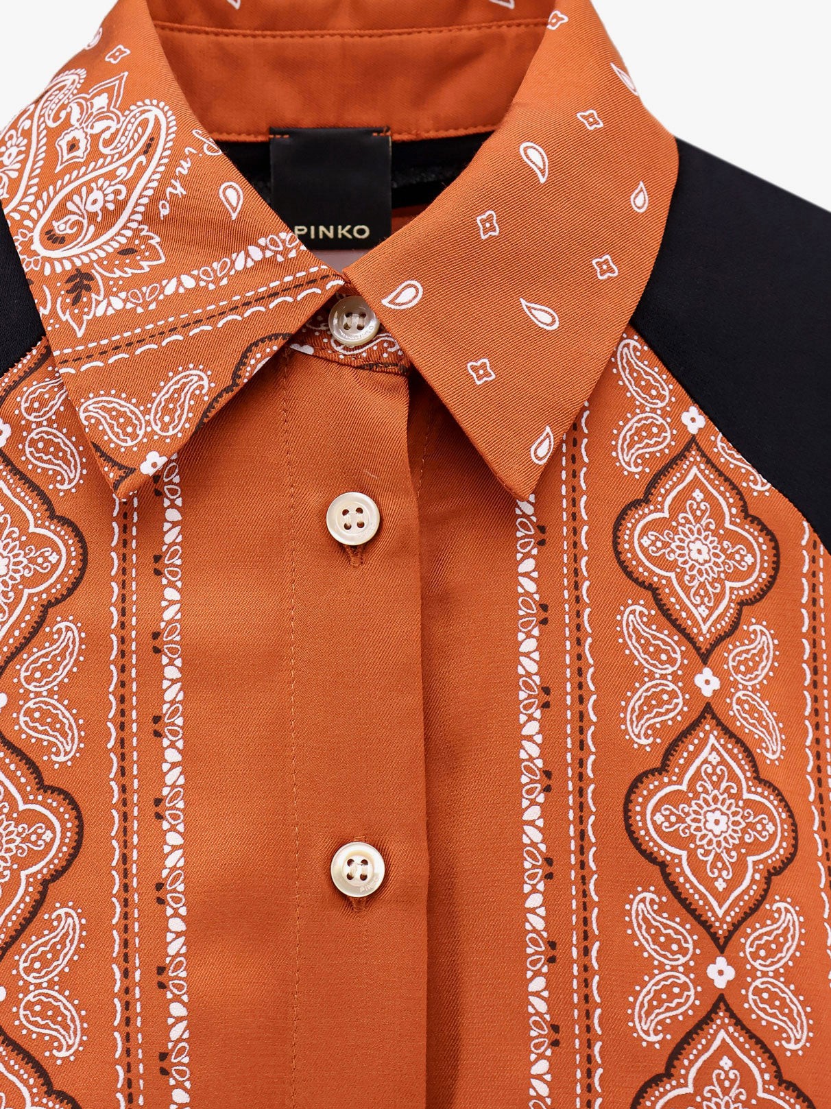 Pinko Clocks viscose shirt with bandana print