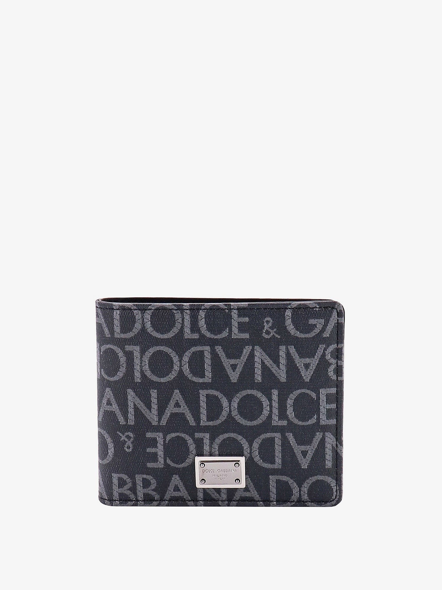 Dolce & Gabbana Coated canvas wallet with with all-over logo