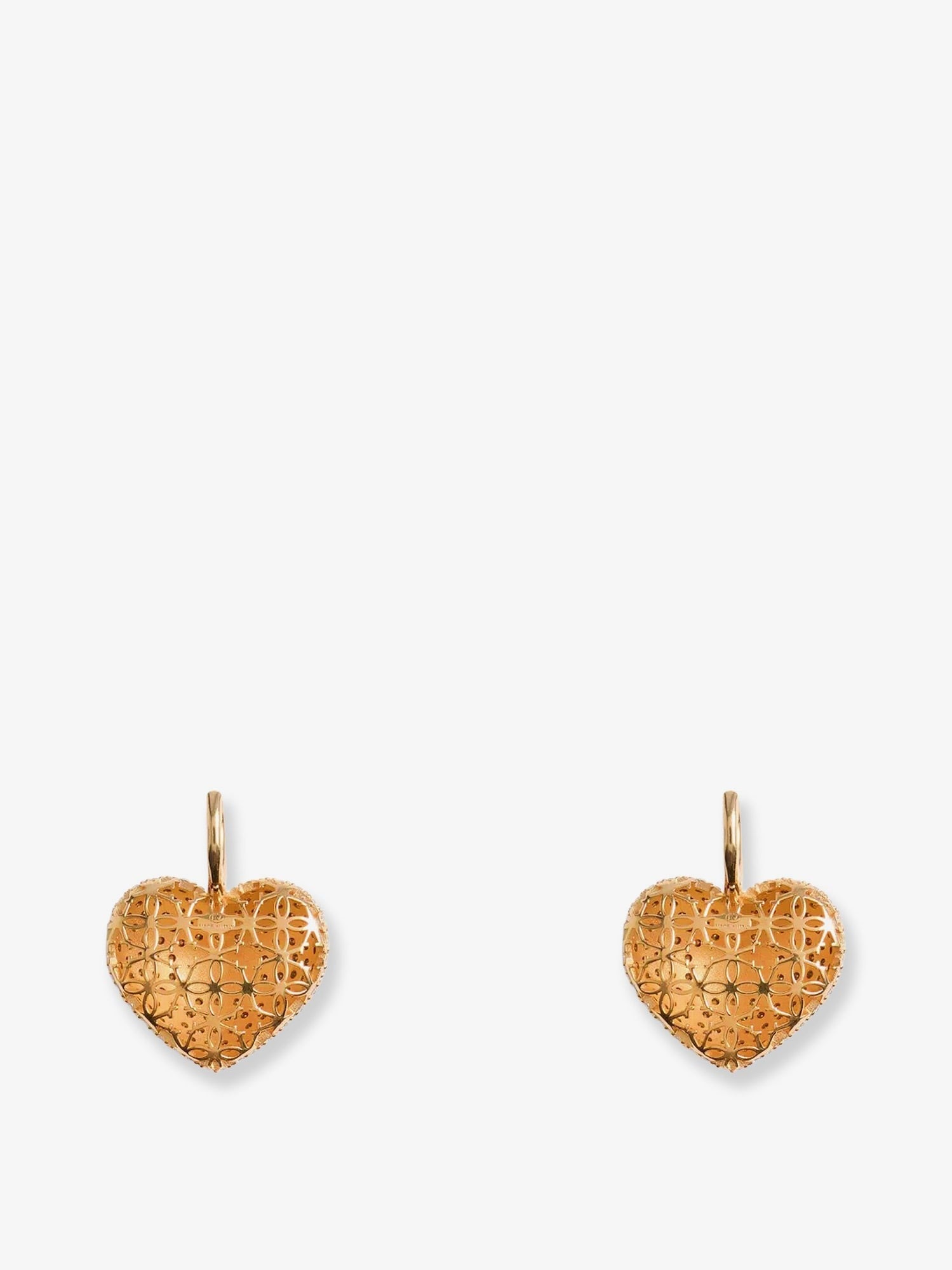 Valentino Garavani Coeur Royal metal and rhinestones earrings
