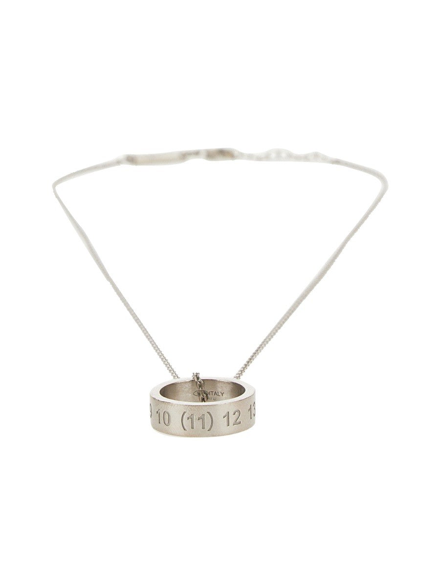 Maison Margiela COLLANA CON ANELLO NUMERICO