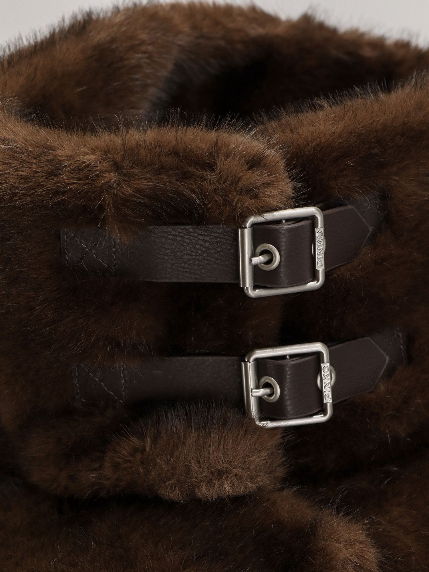 Pinko Comodino Cappa eco fur